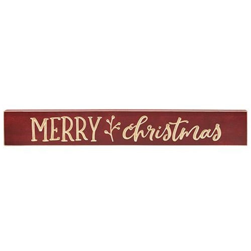 Merry Christmas Engraved Sign 24" (Pack of 4)