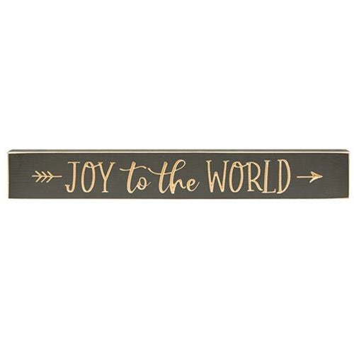 Joy to the World Engraved Sign 24" (Pack of 2)