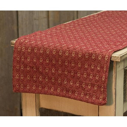 Packsville Rose Short Runner Cranberry & Tan (Pack of 4)