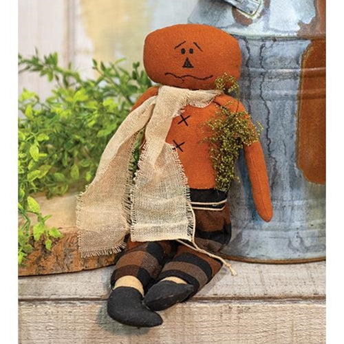 Burlap Pumpkin Man
