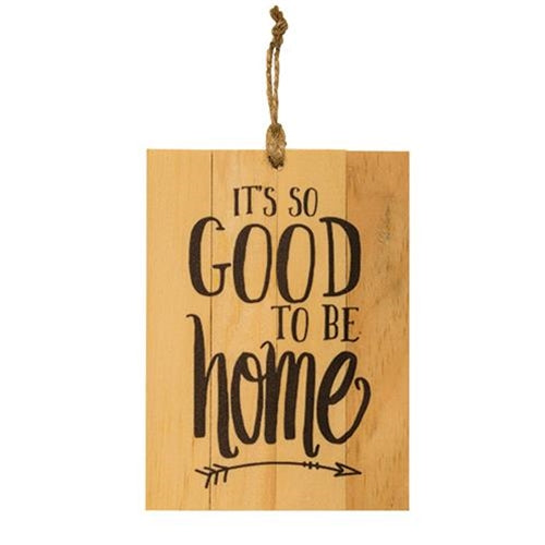 It's So Good to be Home Slat Sign 4" x 6" (Pack of 4)