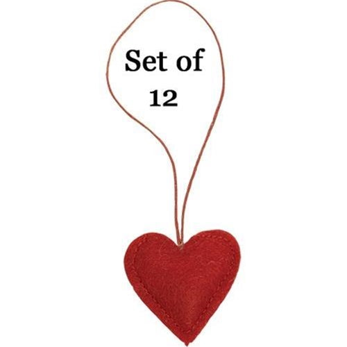 12/Set Heart Ornaments (Pack of 4)