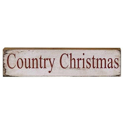 Country Christmas Block (Pack of 4)