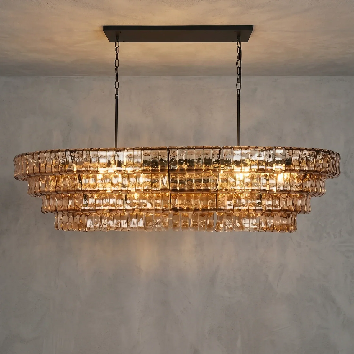 Glacii Ring Glass Chandelier