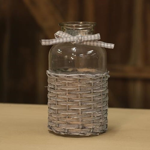 Willow Glass Bottle - 8" (Pack of 4)