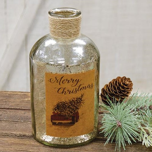 Merry Christmas Truck Bottle (Pack of 2)