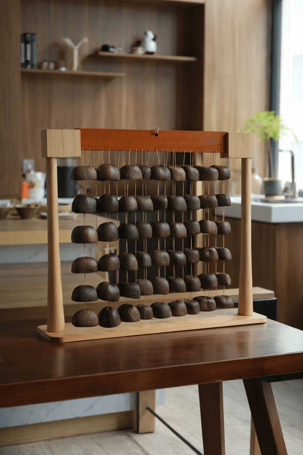 Handmade Salin Seed Shell Bar Chime – Natural Rainforest Decor