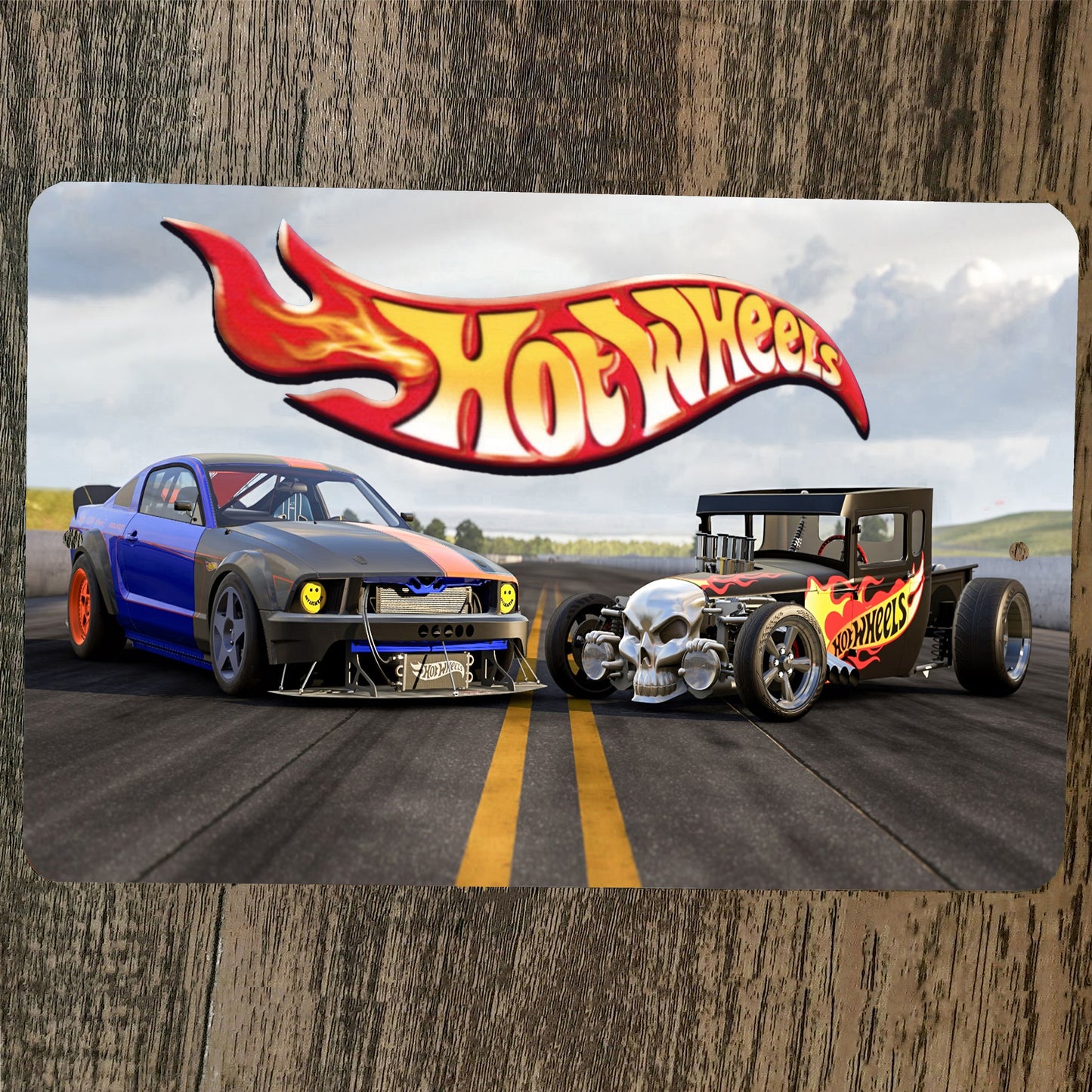 Hot Wheels Car Poster 8x12 Metal Wall Sign #13