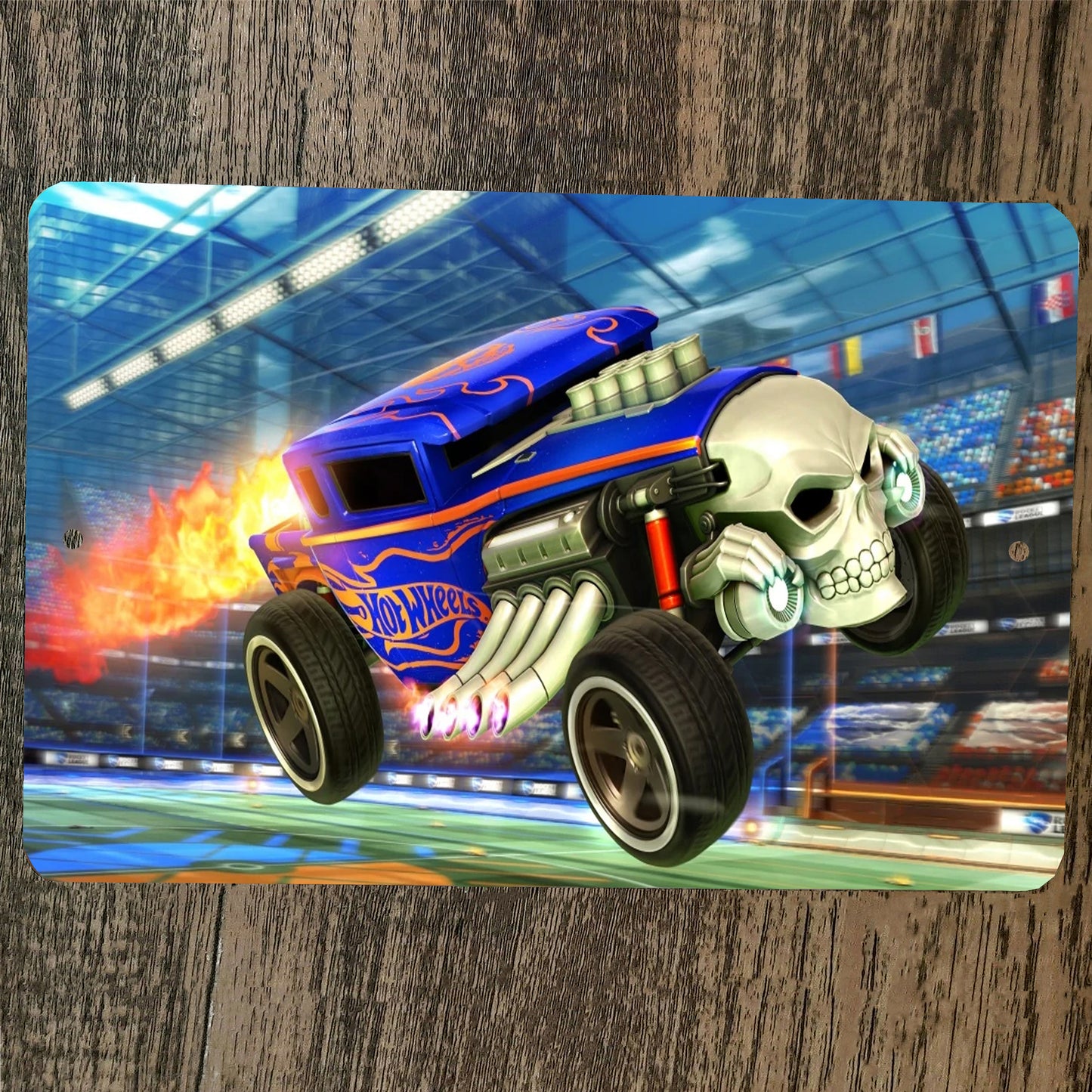 Hot Wheels Car Poster 8x12 Metal Wall Sign Bone Shaker
