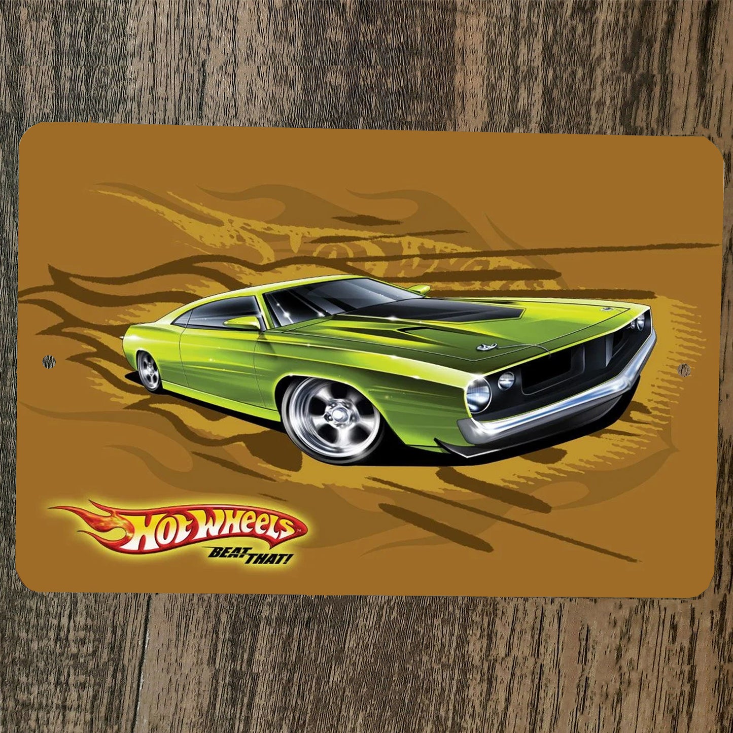 Hot Wheels Car Poster 8x12 Metal Wall Sign #11