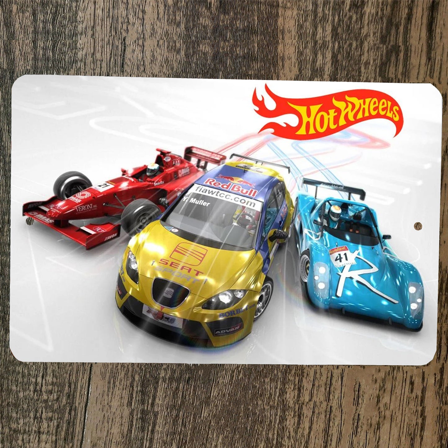 Hot Wheels Car Poster 8x12 Metal Wall Sign #2