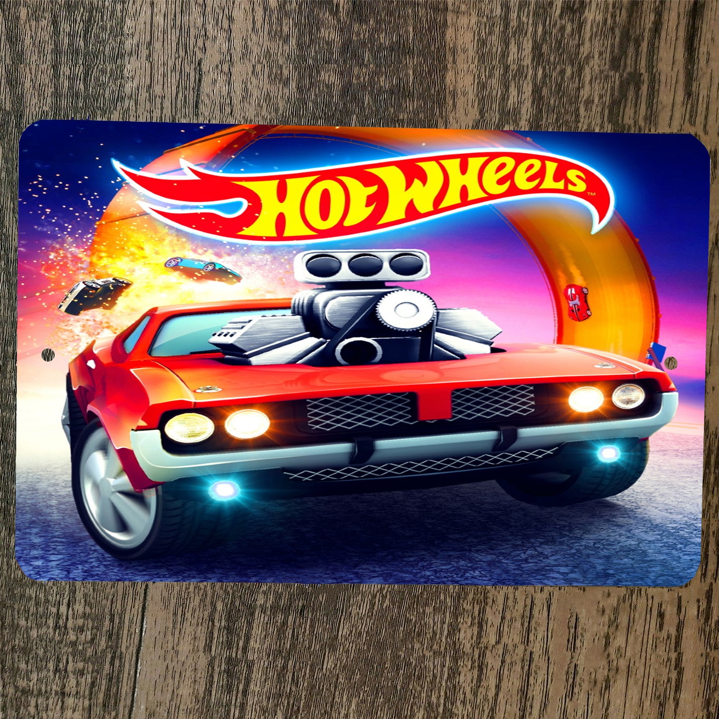 Hot Wheels Car Poster 8x12 Metal Wall Sign #6