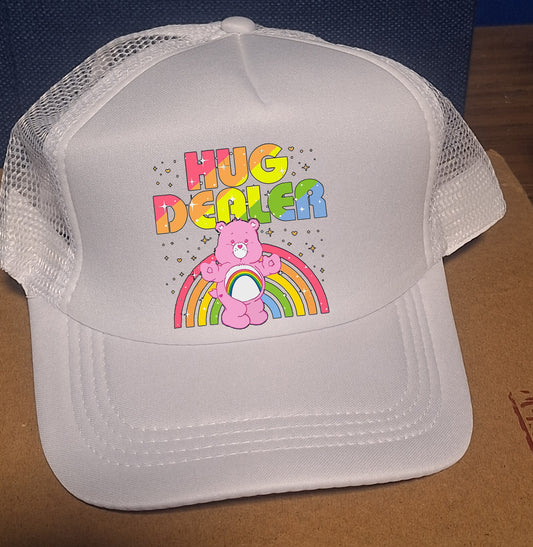 Adjustable Trucker Baseball Cap HUG DEALER Carebears Edition