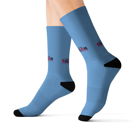 Identifies as American Sublimation Socks