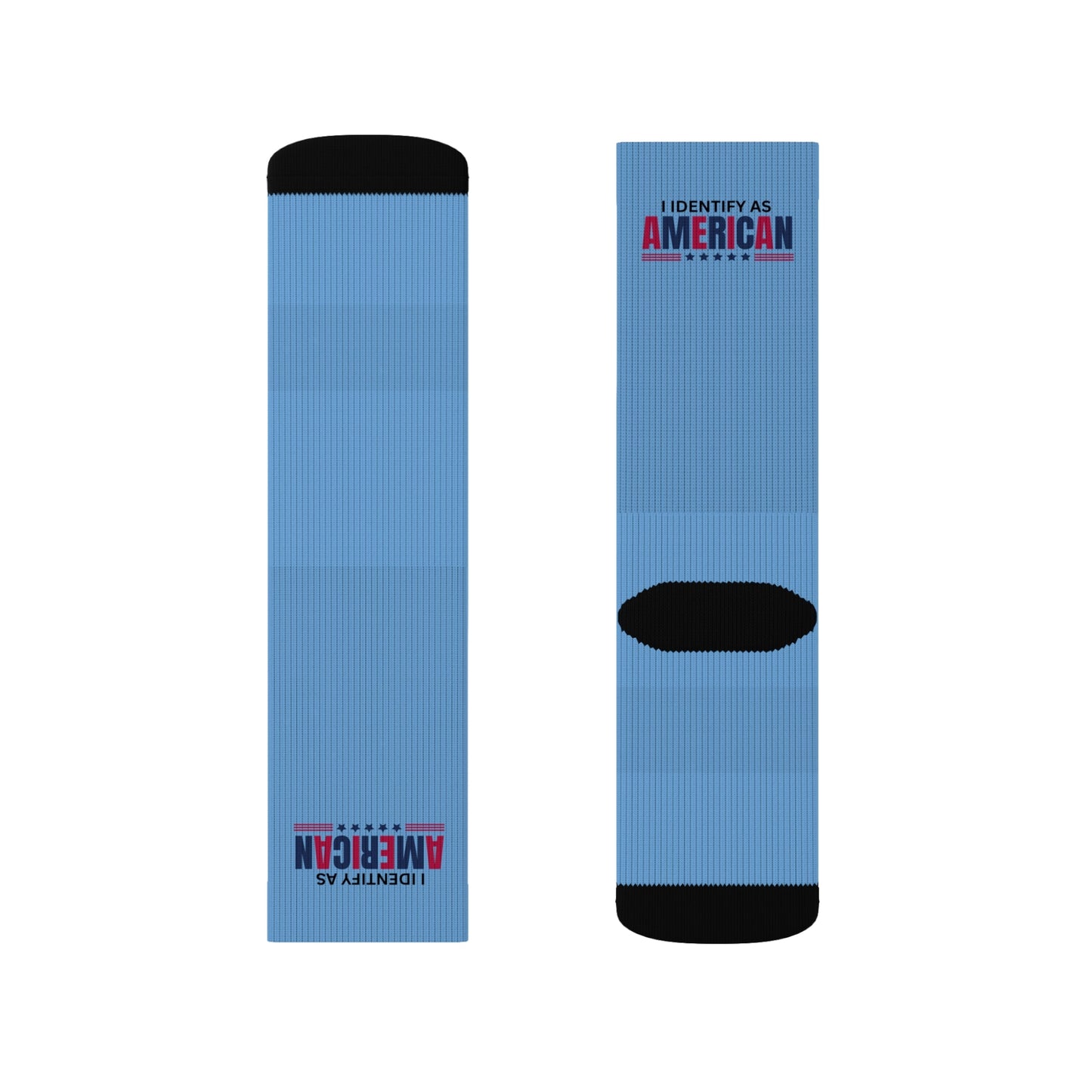 Identifies as American Sublimation Socks