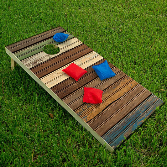 Wood Panels - Cornhole Board Wrap - Set of 2