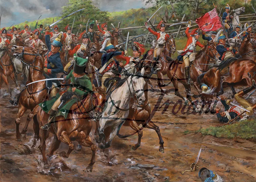 Battle At Pound Ridge - Canvas Giclee Artist Proof