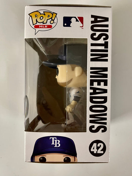 Funko Pop! MLB Austin Meadows With Bat #42 Tampa Bay Devil Rays Baseball