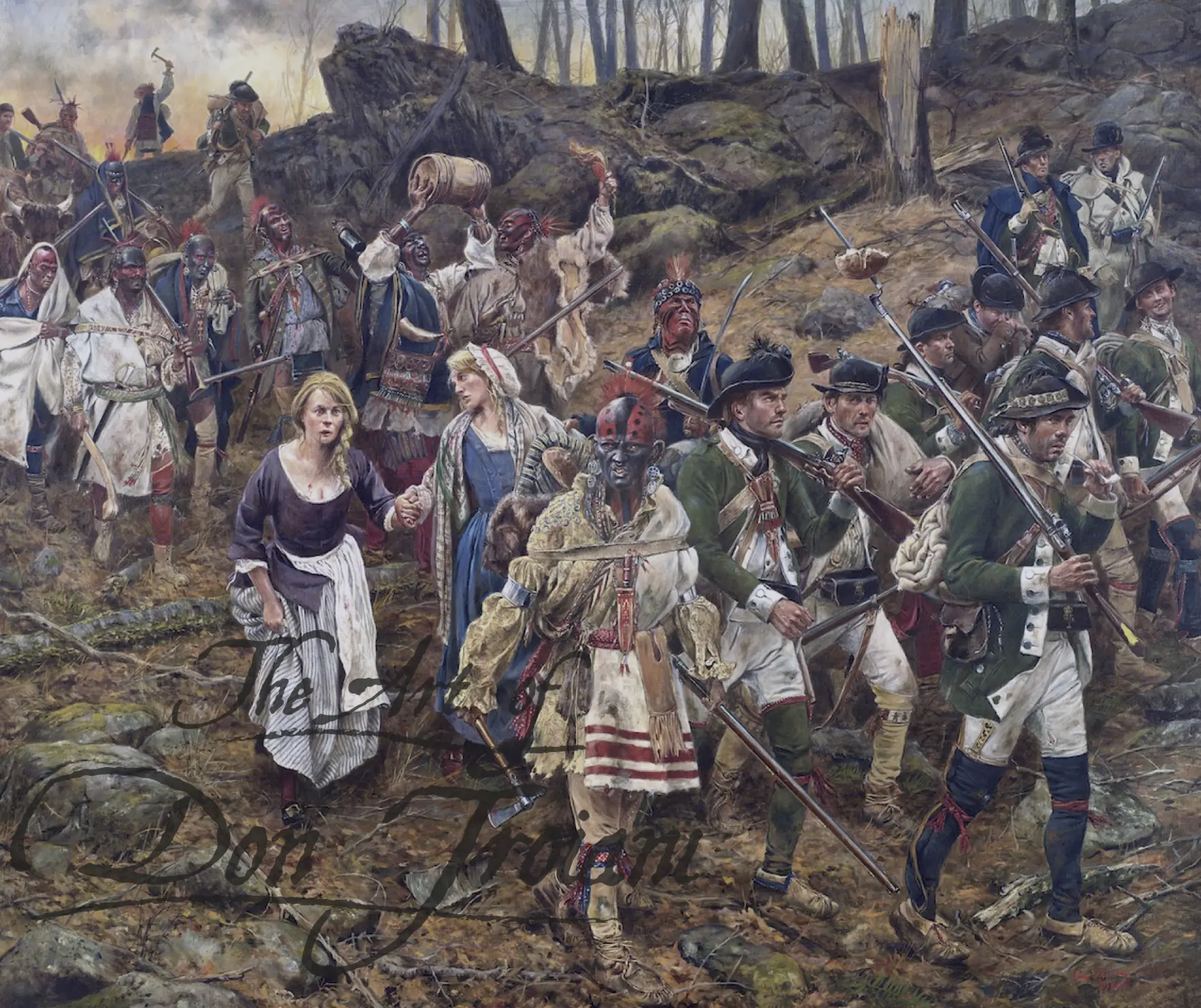 Raiders Of The Mohawk Valley - Canvas Giclee