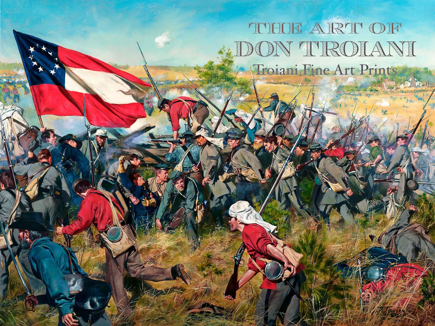 "Never Give Up The Field" Battle Of First Manassas, July 21 1861 - Canvas Giclee