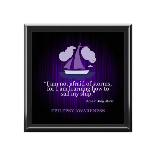 Inspirational Epilepsy Awareness Jewelry Box - Perfect Gift for Awareness