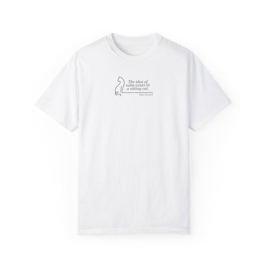 Inspirational Unisex Garment-Dyed T-shirt - 'The Idea of Comfort' Design