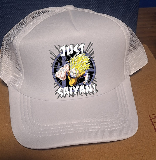 Adjustable Trucker Baseball Cap Just Saiyan Dragonball Z