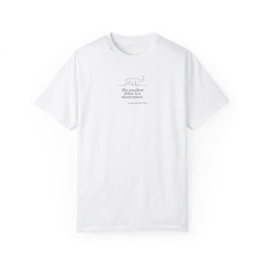 Leonardo da Vinci Inspired Unisex T-Shirt - "The Smallest Feline is a Masterpiece"