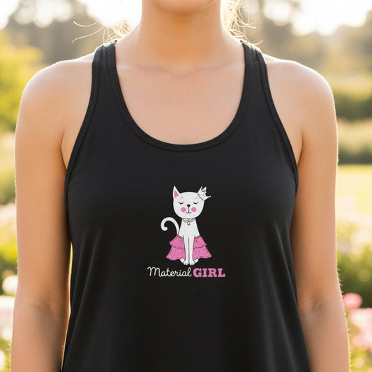 Kaylee's Material Girl, But With Standards — Flowy Racerback Tank