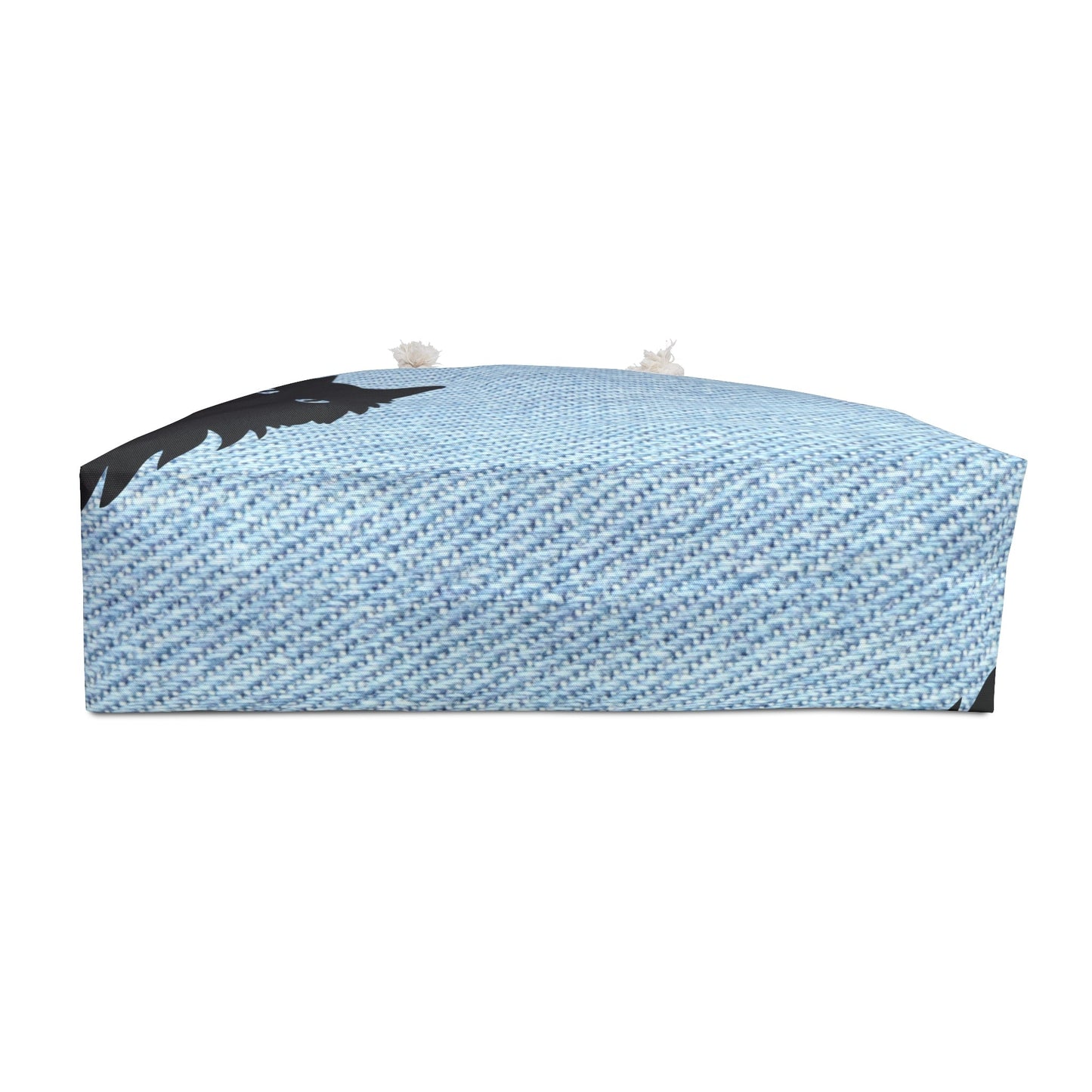 Curious Cat Weekender Tote – Blue Cat Lover Travel Bag