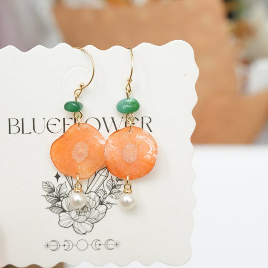 "Harvest Gem" Real Carrot&Potato Earrings