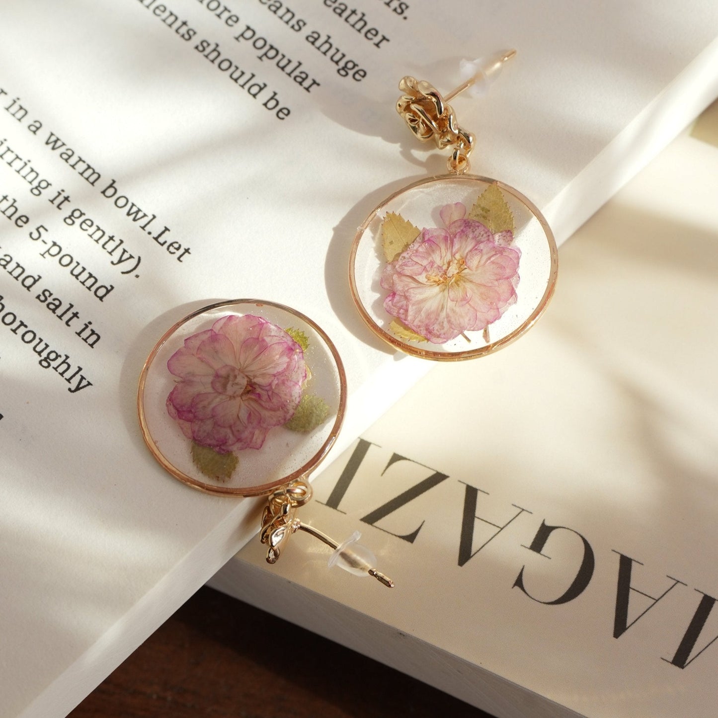 "Sakura Dream" Real Cherry Blossom Earrings