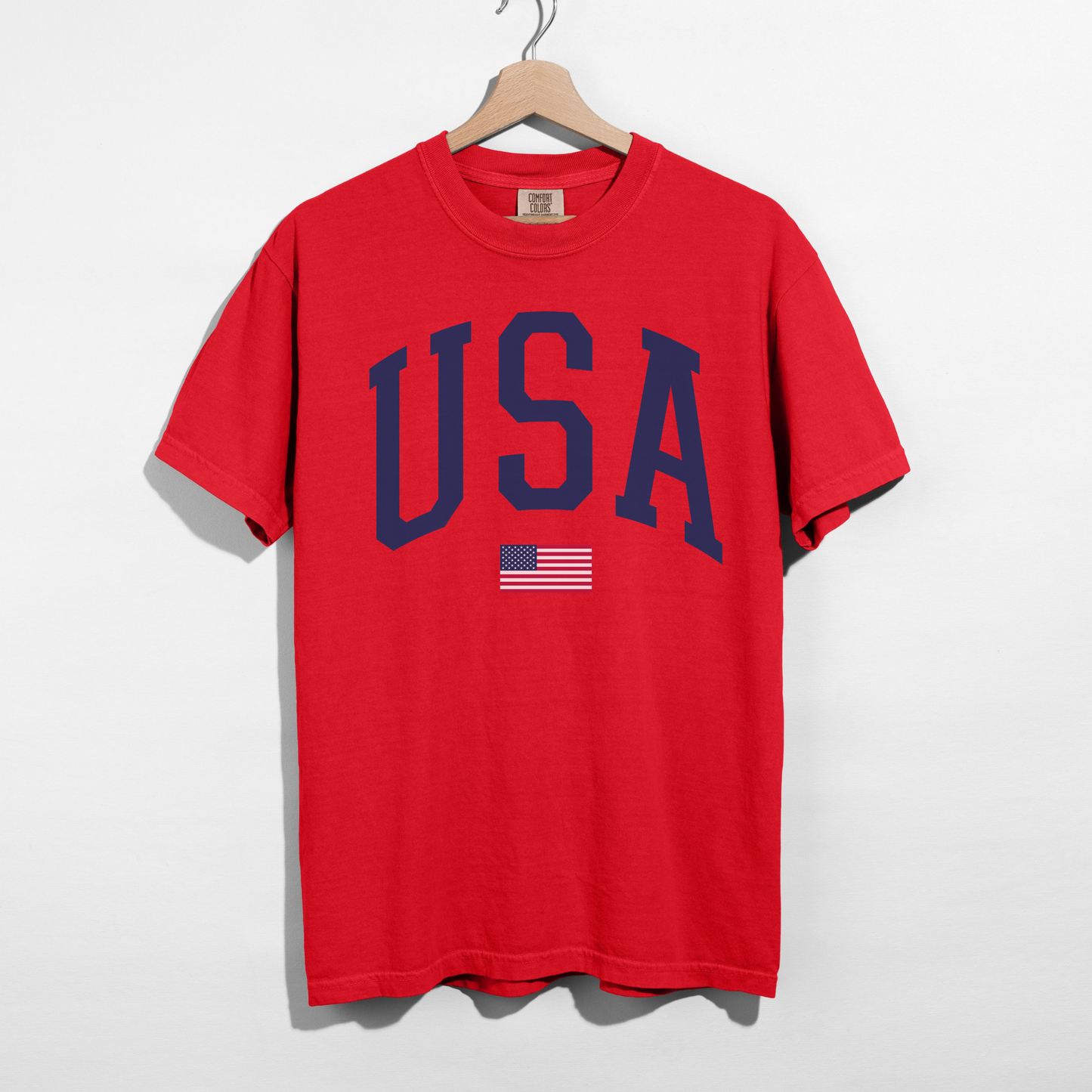 USA Varsity Graphic Tee β Classic Patriotic Shirt