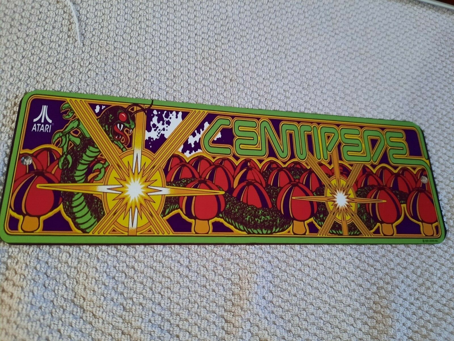 Centipede Classic Arcade Marquee 3x12 Metal Wall Sign