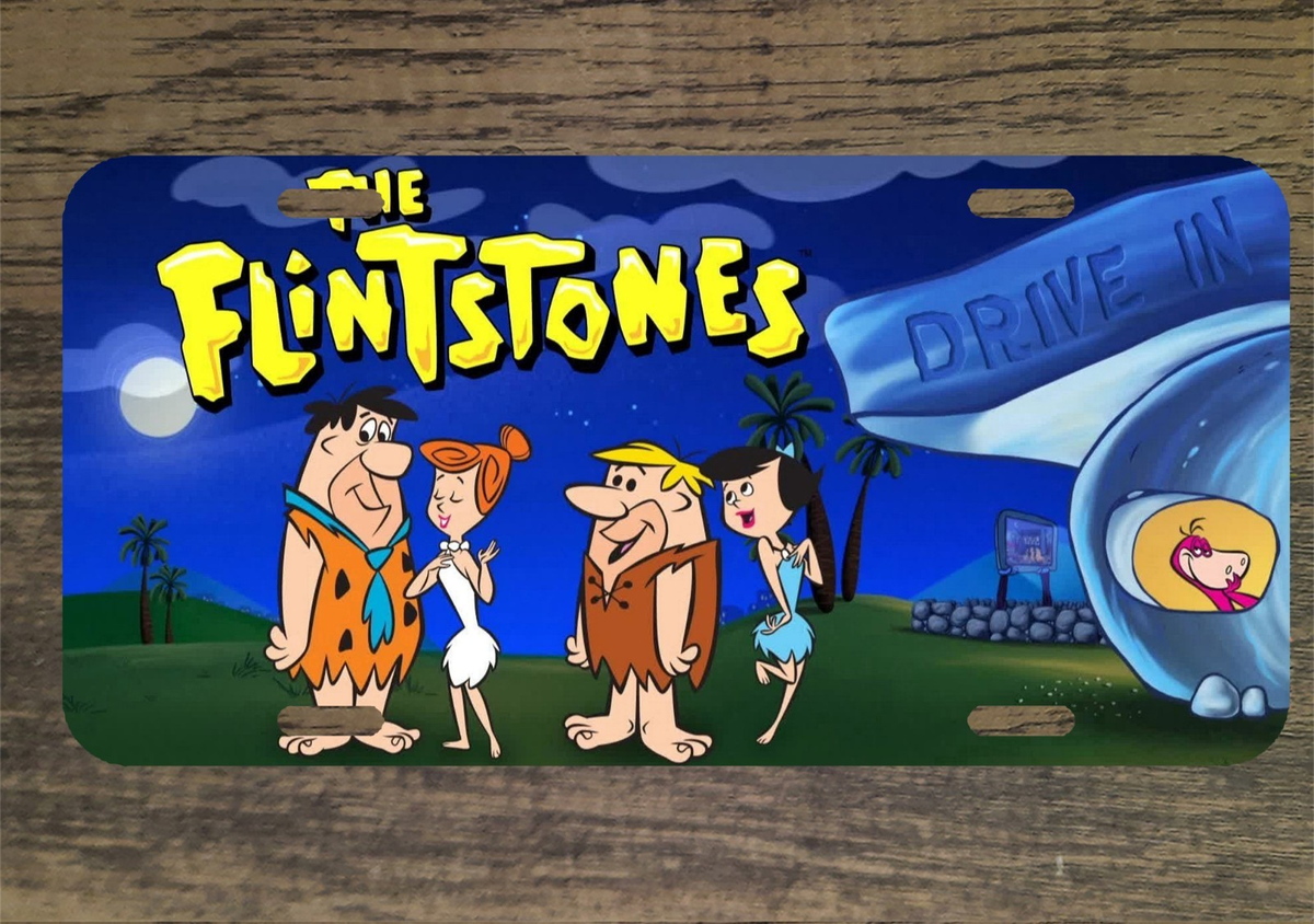 The Flintstones Classic Cartoon 6x12 Custom Mountable Novelty License Plate