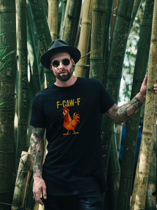 F CAW F Chicken Rooster Mens T Shirt Gildan