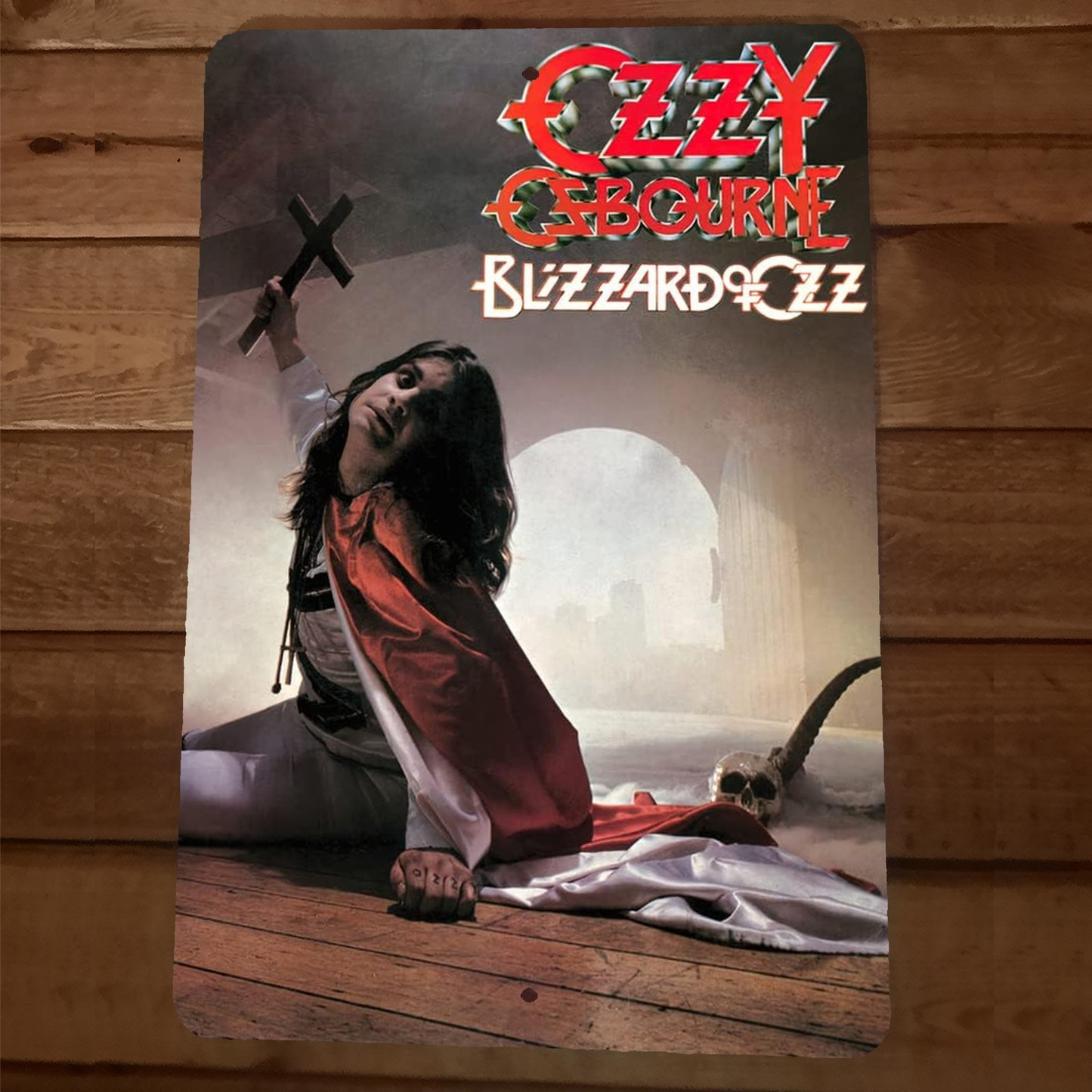 Blizzard of Ozz Ozzy Osbourne 8x12 Metal Wall Sign