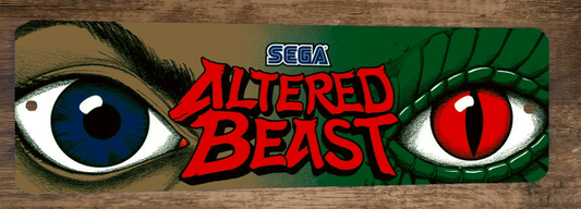 Altered Beast Classic Arcade Marquee Banner 3x12 Metal Wall Sign by Sega