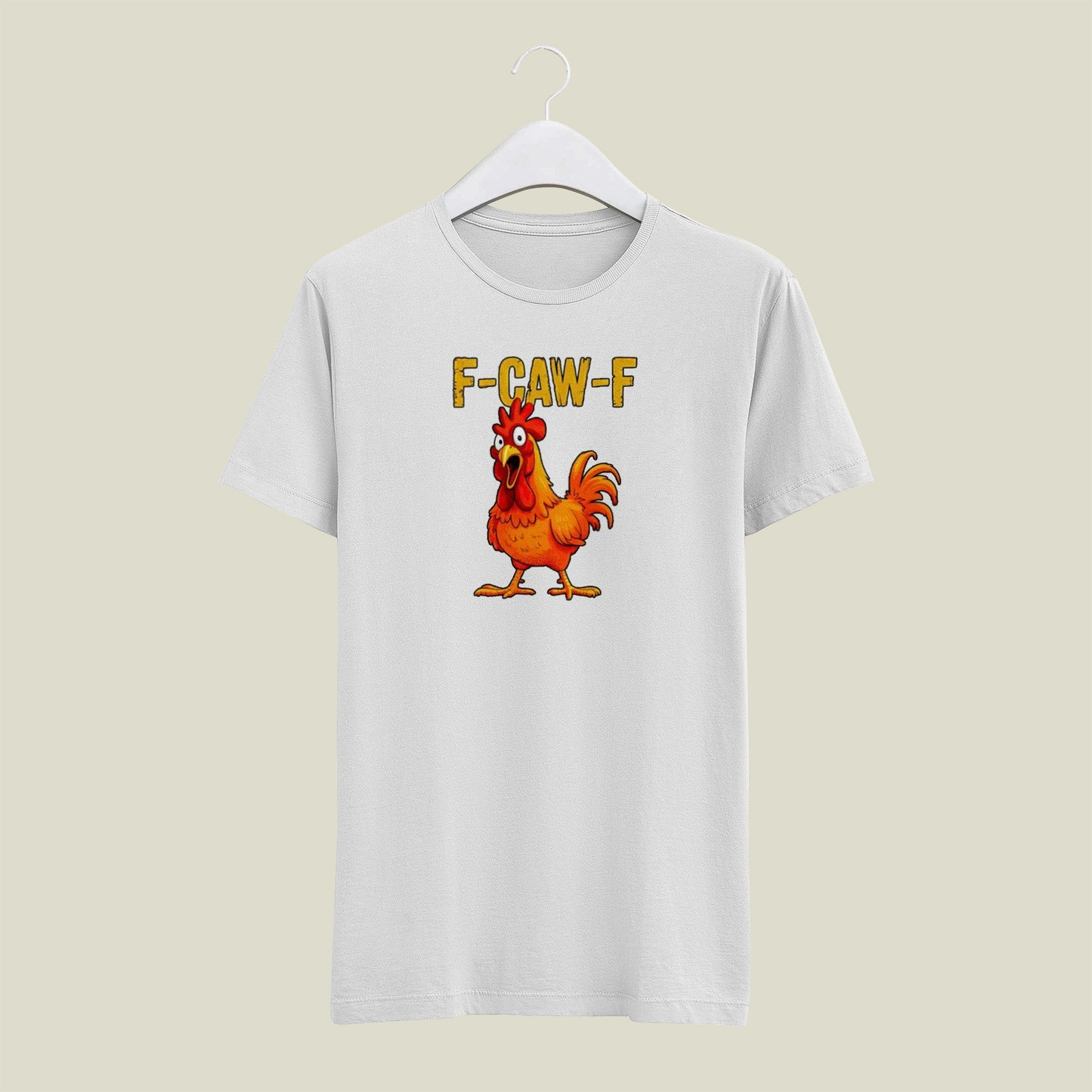 F CAW F Chicken Rooster Mens T Shirt Gildan