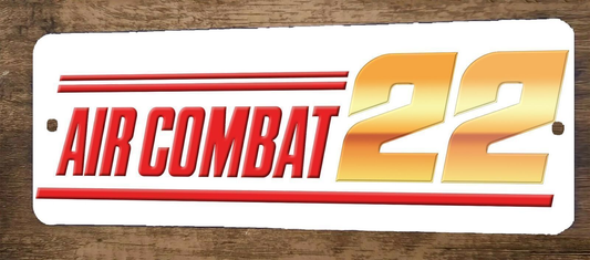 Air Combat 22 Arcade Video Game 3x12 Metal Wall Sign Marquee Banner Poster