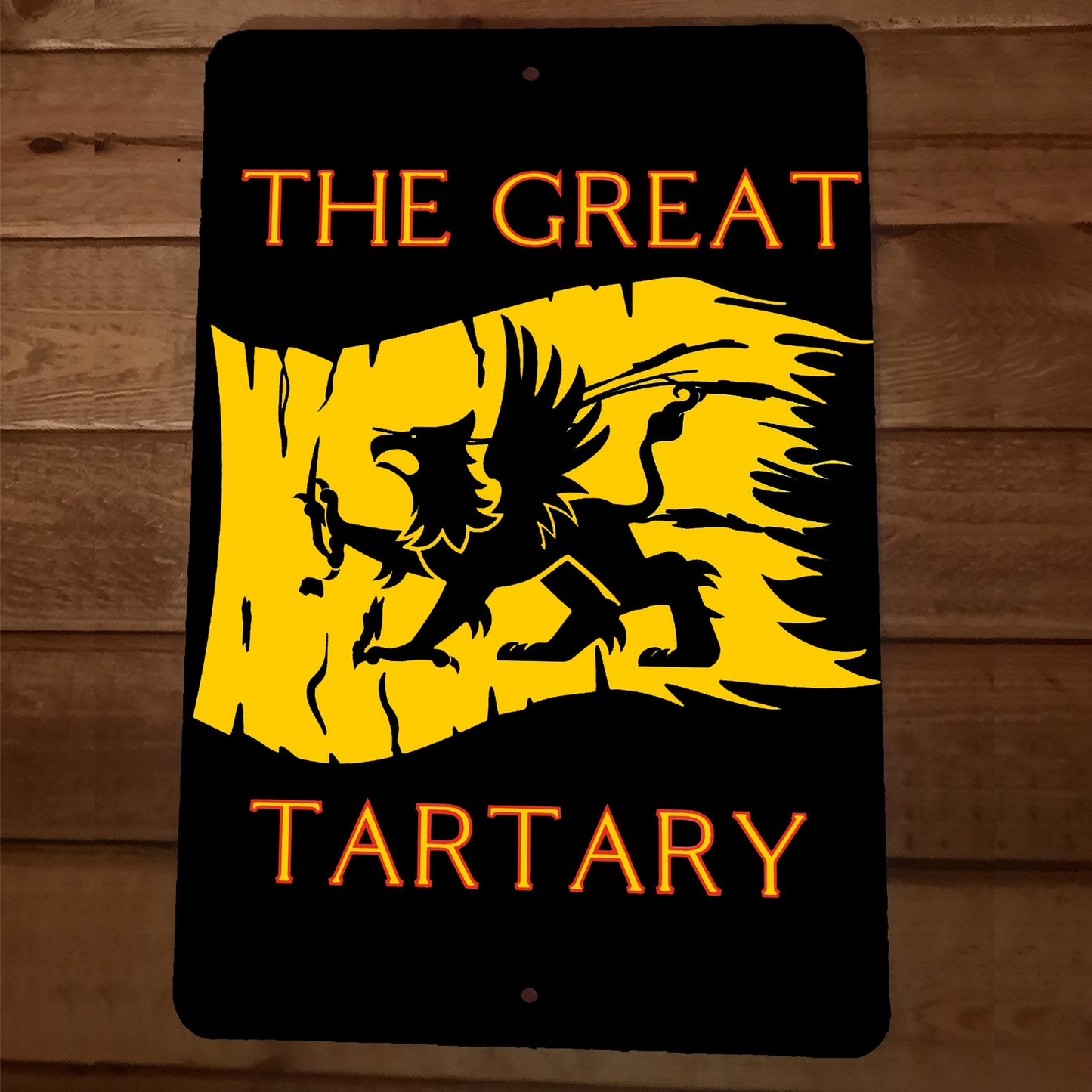 Old World Tartaria Gryphon The Great Tartary 8x12 Metal Wall Sign