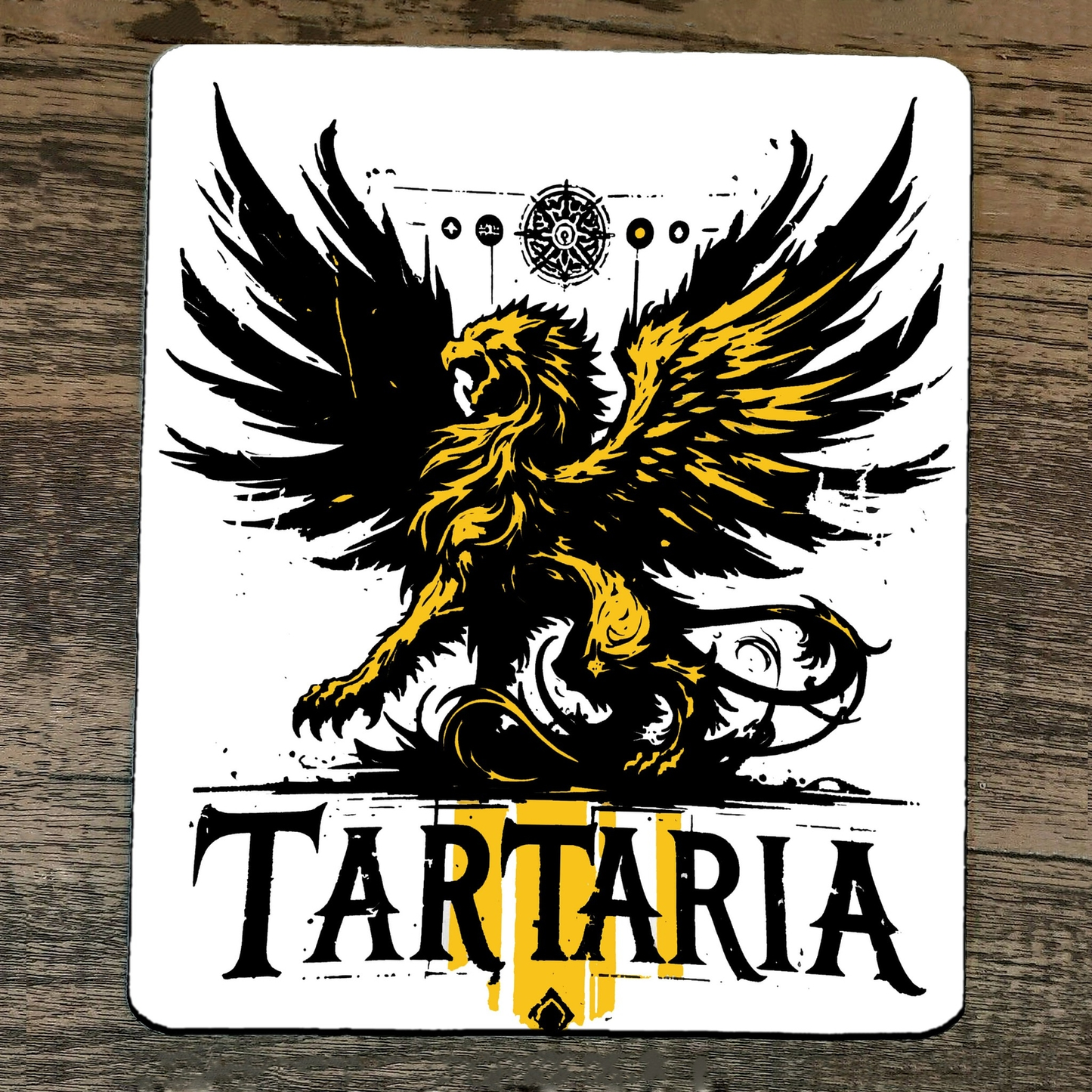 Mouse Pad White Tartary Tartaria Gryphon