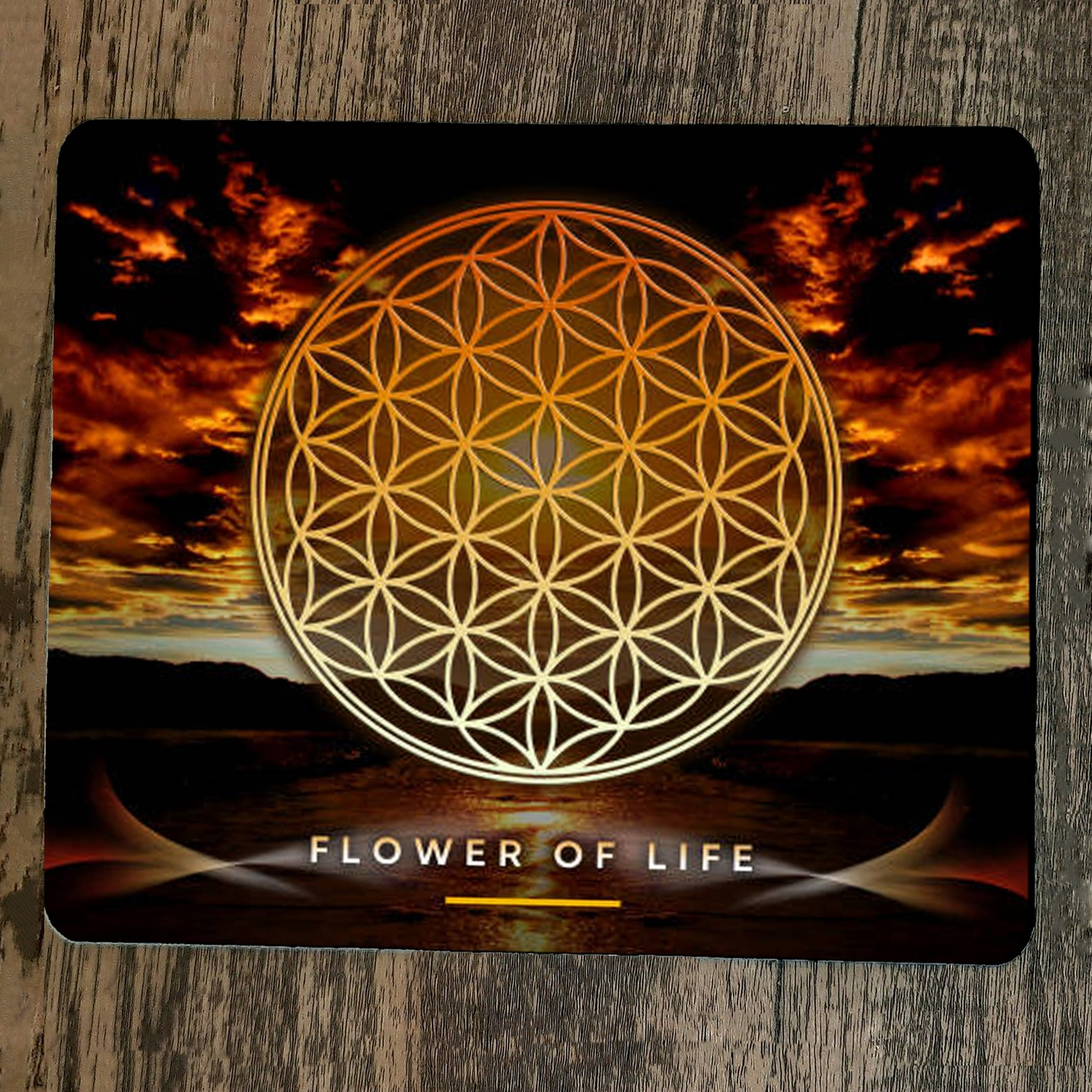 Mouse Pad Sacred Geometry Flower of Life Spiritual Symbolism