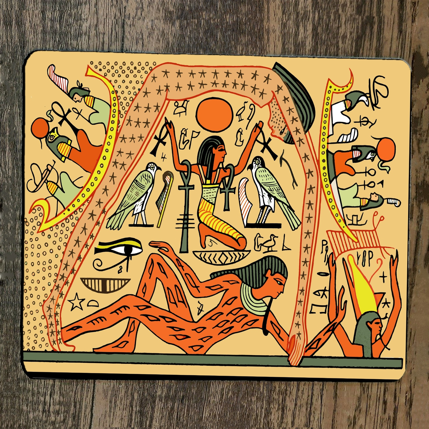 Mouse Pad Ancient Egyptian Flat Earth Cosmology