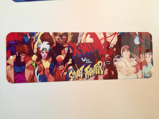 X-Men vs Street Fighter Marquee 3x12 Metal Wall Sign