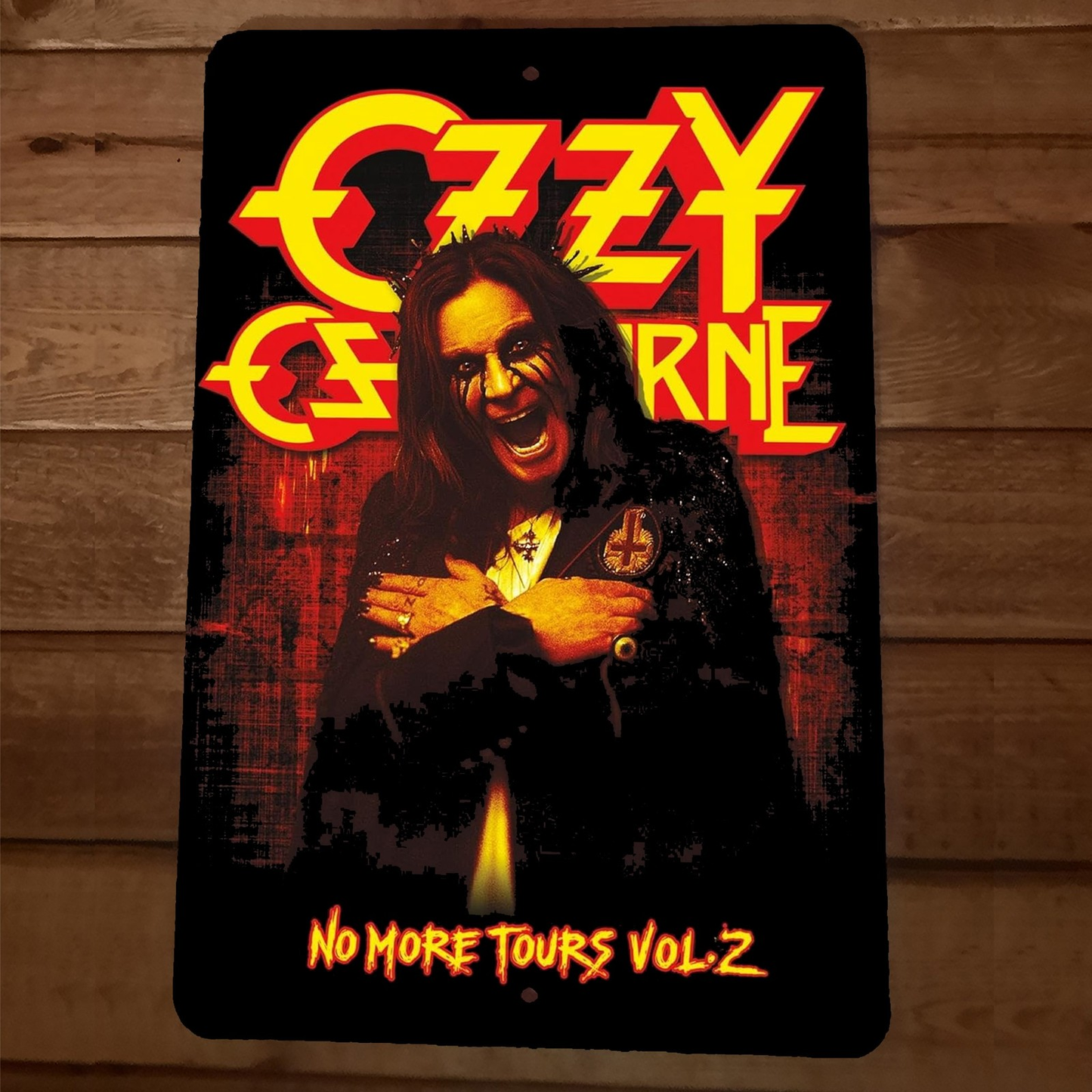 Ozzy Osbourne 8x12 Metal Wall Sign No More Tours Vol 2