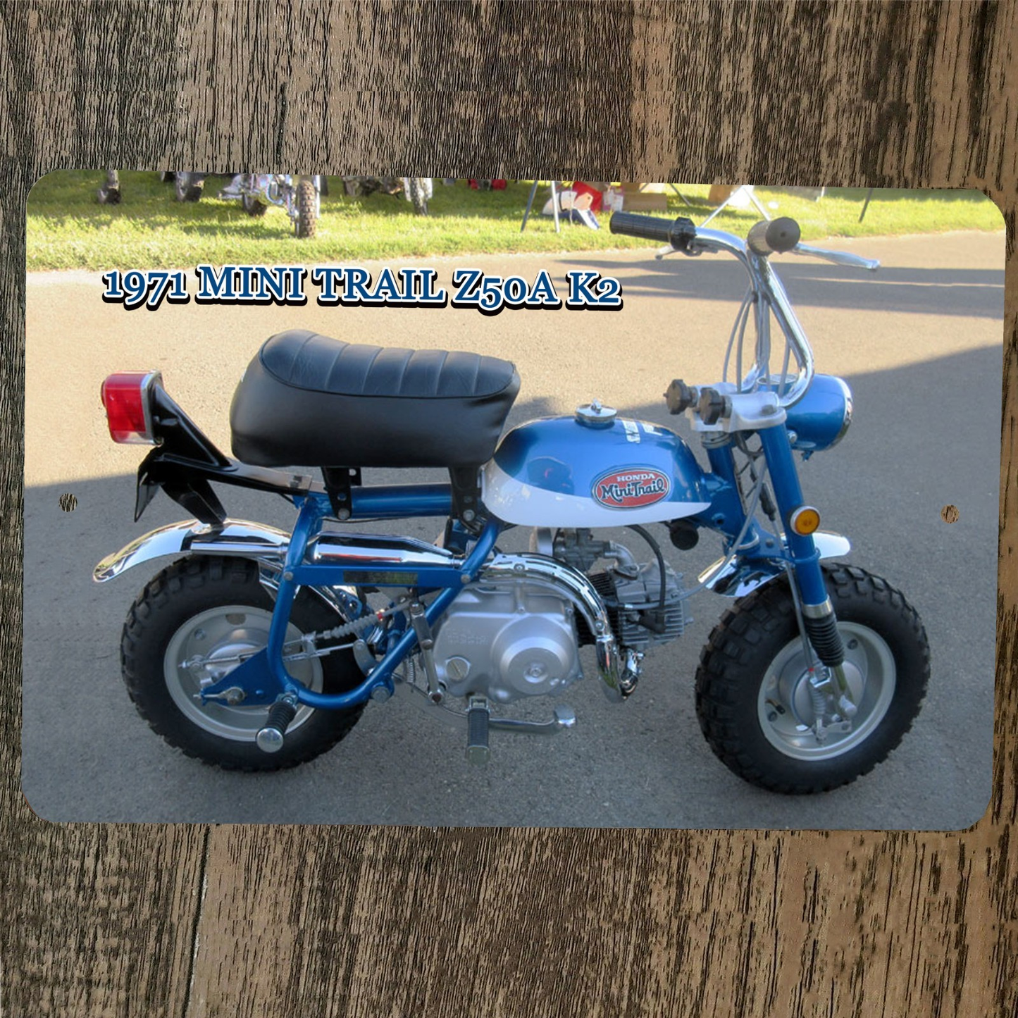 1971 Mini Trail 50 K2 Dirt Bike 8x12 Metal Wall Sign