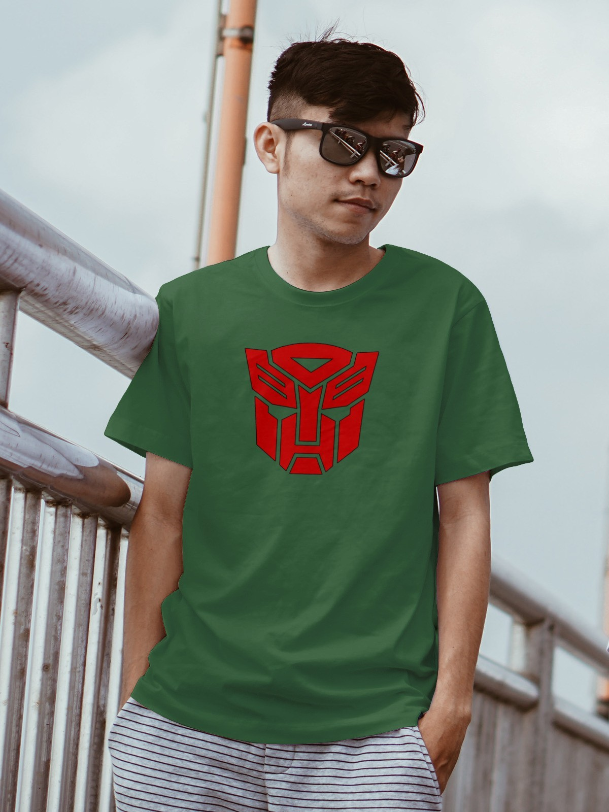 Autobots Transformers Logo Mens T Shirt Gildan