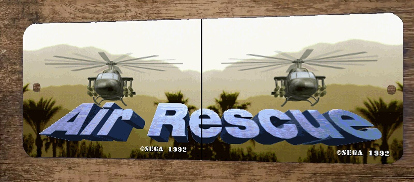 Air Rescue Arcade Video Game 3x12 Metal Wall Sign Marquee Banner Poster