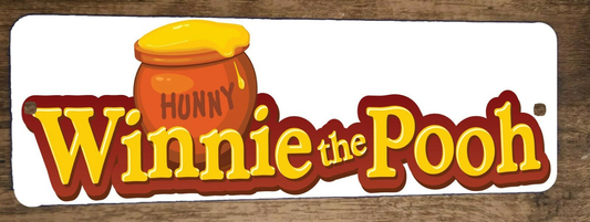 Winnie the Pooh Hunny 3x12 Metal Wall Sign